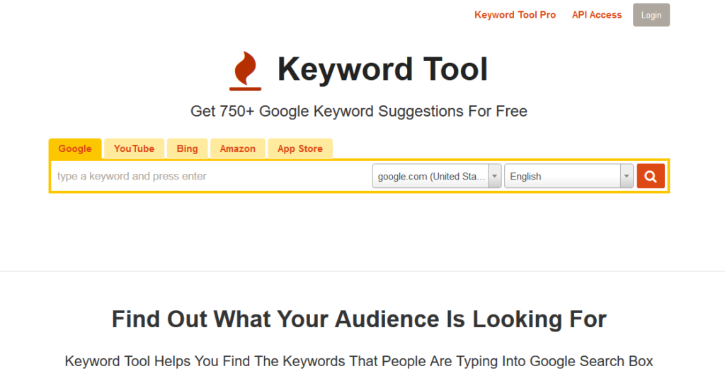 keyword tool