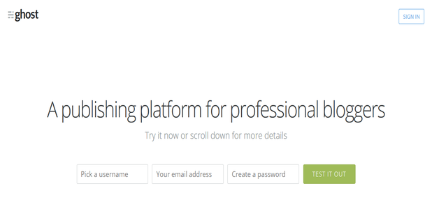 Best Blogging Platform Ghost