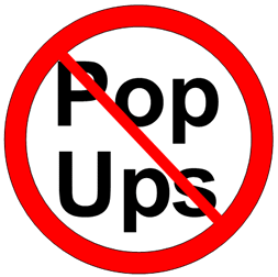 No Pop Ups