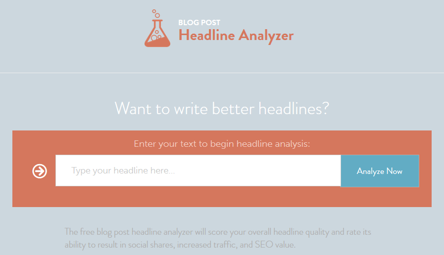 CoSchedule Blog Post Headline Analyzer