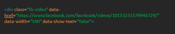 AutoPlay Facebook Videos in WordPress Blog