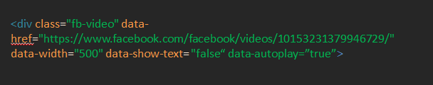 Embed and AutoPlay Facebook Videos in WordPress Blog