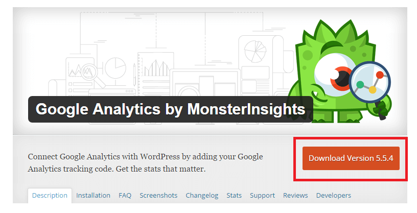 Google Analytics plugin by MonsterInsights 