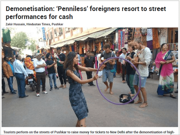 International tourists coming to India or those already traveling in the nation suffered just as much as the locals did