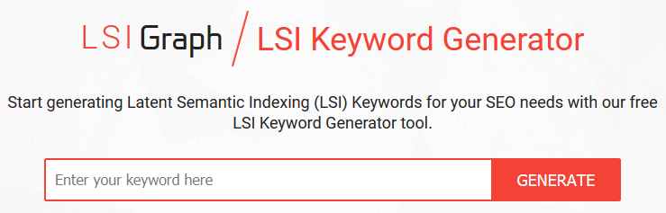 research LSI keywords for your next blog post