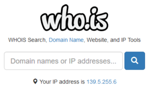 Whois is the site to get the contact information of the owner of a domain name